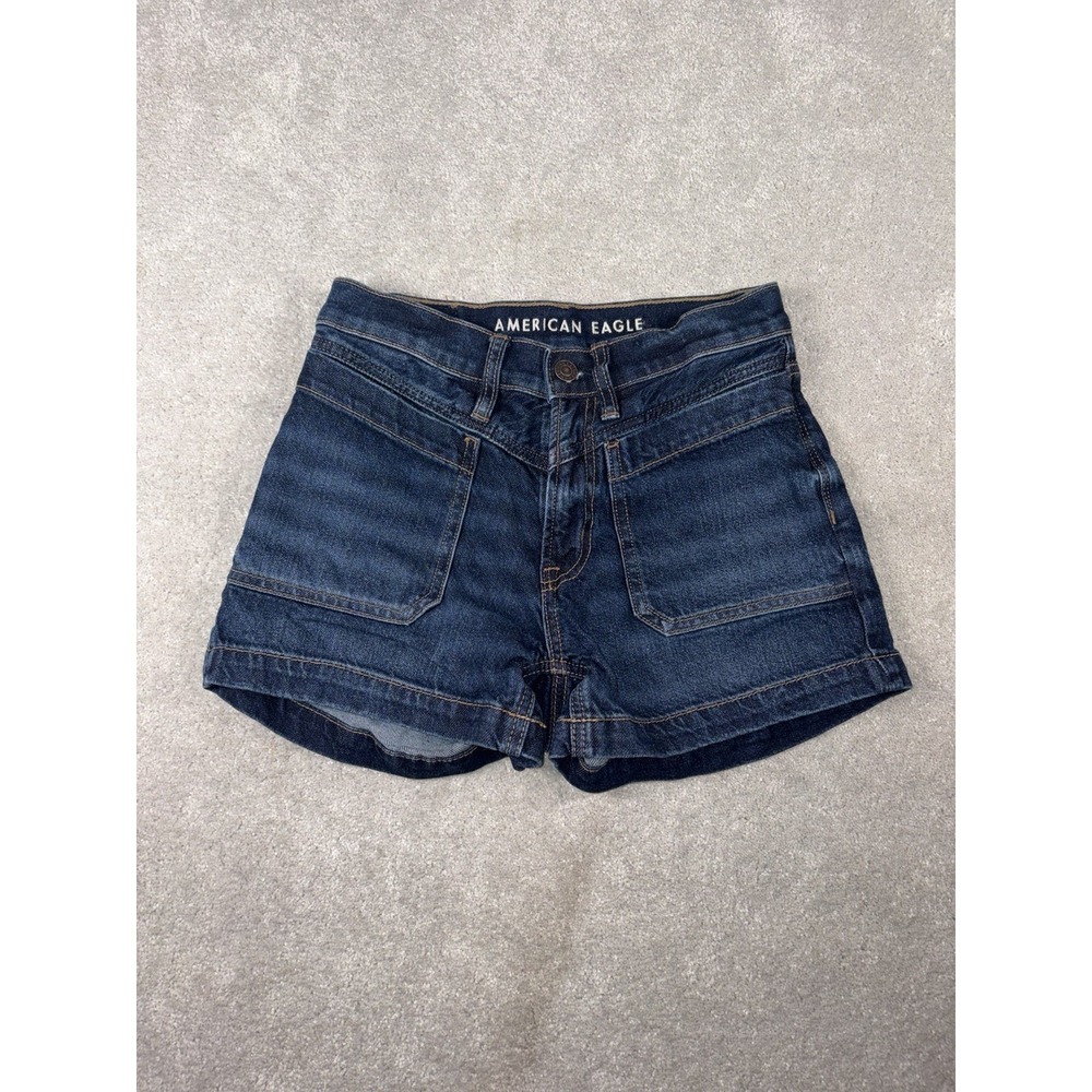 american eagle strigid relaxed shorts dark wash euc 00